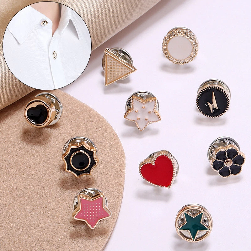 10Pcs Women Ladies Crystal Brooch Pin for Cardigan Shawl Cute