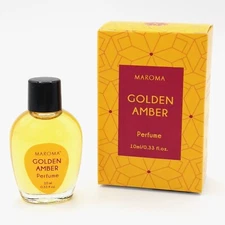 Maroma Fragrance, Golden Amber Perfume, 0.33 Fluid Ounce