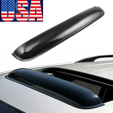42.5" Balck Sun/Rain Guard Wind Deflector Moon Roof Visor For 37"-42" Moonroof J