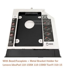 2nd HD SSD Hard Drive Caddy for Lenovo IdeaPad 110-15ISK 110-15IKB TianYi 310-15
