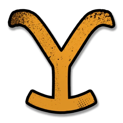 Yellowstone 1886 The Brand Dutton Ranch Montana 8cm Sticker Aufkleber