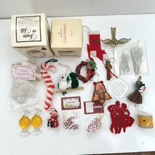 Christmas Ornaments Assorted Lot Of 21 Christmas Holiday Decorations