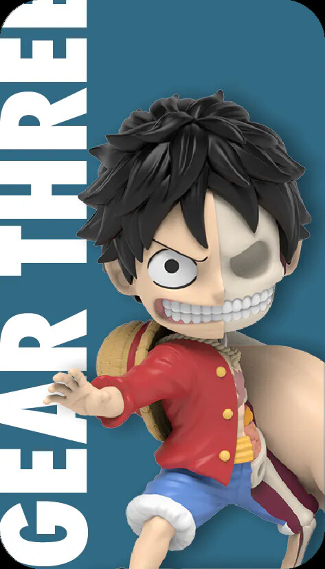 One Piece Luffy Gears - Freeny's Hidden Dissectible Blind Box Serie 6 (6 Figures