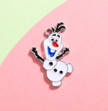 Lot Cartoon snowman Charm Pendant DIY Necklace Jewelry Making