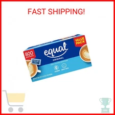 EQUAL 0 Calorie Sweetener, Aspartame and Acesulfame-K Sweetener Packets, Zero Ca