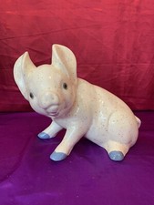 1995 Hand Made Large Ceramic Pig
