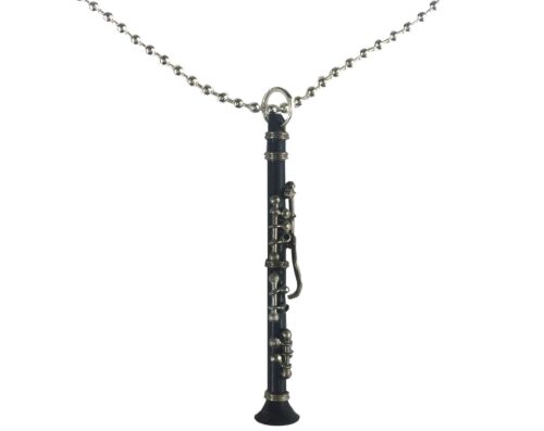 Collana mini clarinetto musica 80 cm orchestra musica clarinettista + scatola - Foto 1 di 10