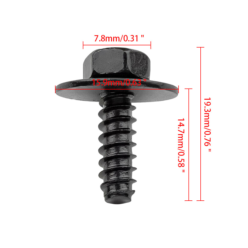 10Pcs 9CF6-00-516B For Mazda 235CX-5CX-7Miata Splash Shield Bumper
