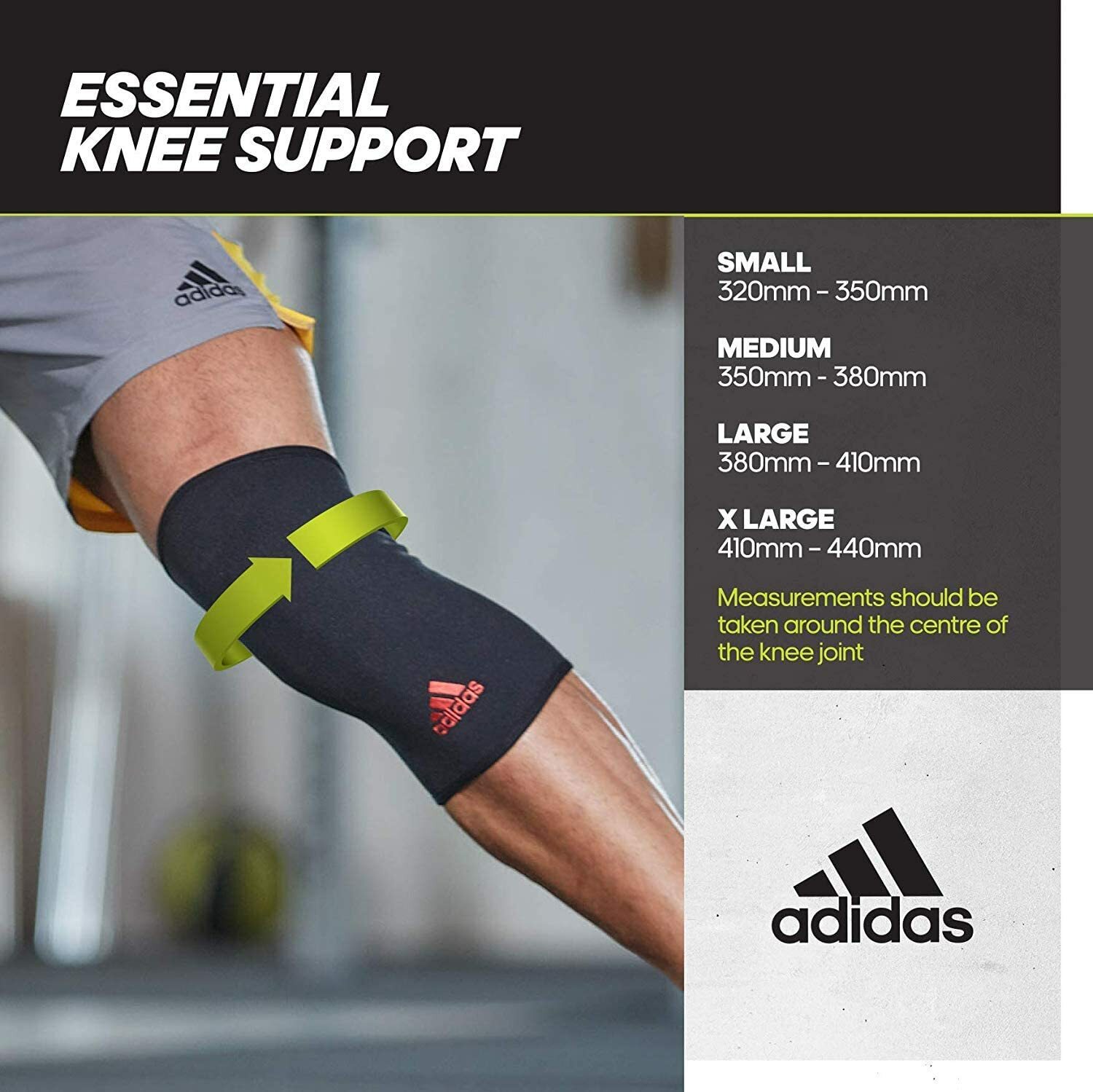 Adidas Knee Support Wear Black ( L) 885652010023 eBay