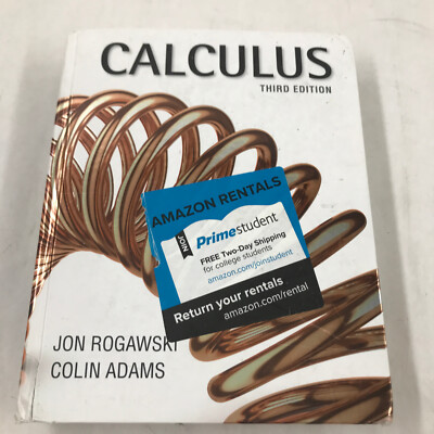 Calculus Third Edition 3rd Ed. Hardcover Rogawski Adams See Pics