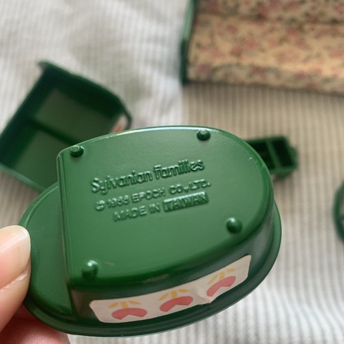 Vintage 1980s Sylvanian Families 5-piece Nursery Green Set Calico Critters VGC - Picture 4 of 10