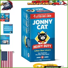 Clean Litter Box Solution: Jumbo Heavy Duty Liners, Easy Drawstring Closure