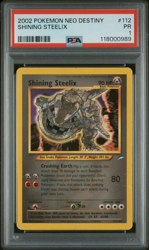 Shining Steelix (Unlimited) graded PSA 1 for sale on eBay
