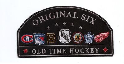 NEW 3 1/8 X 6'' Original Six NHL IRON ON PATCH FREE SHIP