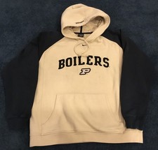 Vintage Nike Purdue University Embroidered Logo Pullover Hoodie Size Large VGC