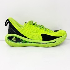 Under Armour Boys Curry Flow 12 3028194-001 Green Basketball Shoes Sneakers 6Y