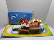 Vintage The Smurfs Pop-Up Playset Smurf Sports Village Wallace Bernie 1983 Rare