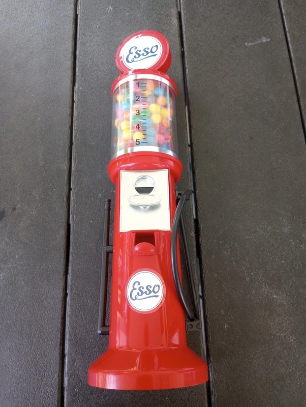 Plastic Esso Gumball Machine Reproduction NOS