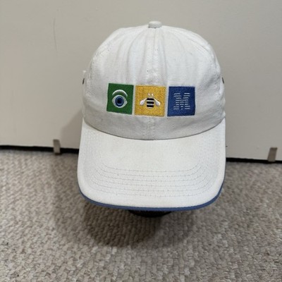 Vintage IBM K Products Hat Eye Bee M Baseball Cap Computer Tech Dad Preppy