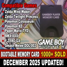 GameBoy Player GameCube Memory Card Bootable Disc Replacement
