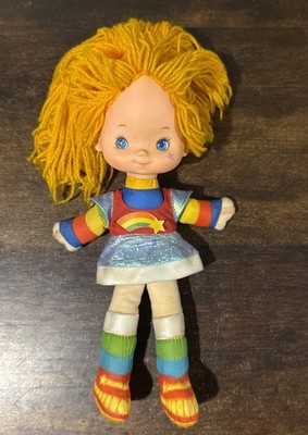 Vintage 1983 Rainbow Brite Doll 10'' Plush Vinyl Face Mattel Hallmark Cards