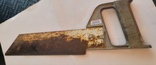 LENOX Hand Saw 10" Blade With Handle Made USA Vintage Tool. Blue Ts