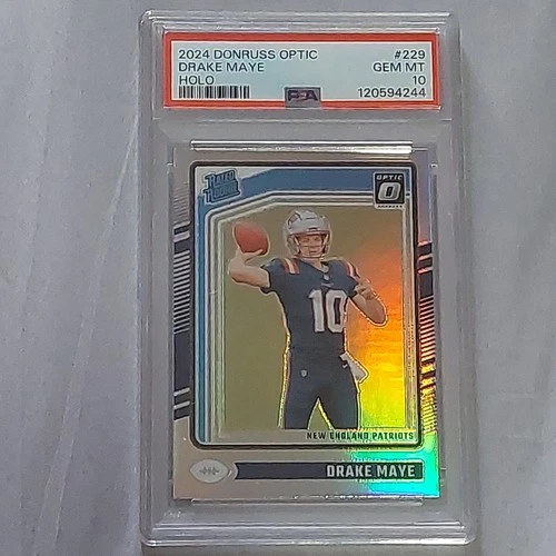 2024 Panini Donruss Optic Rated Rookie Drake Maye #229 Holo Prizm PSA 10