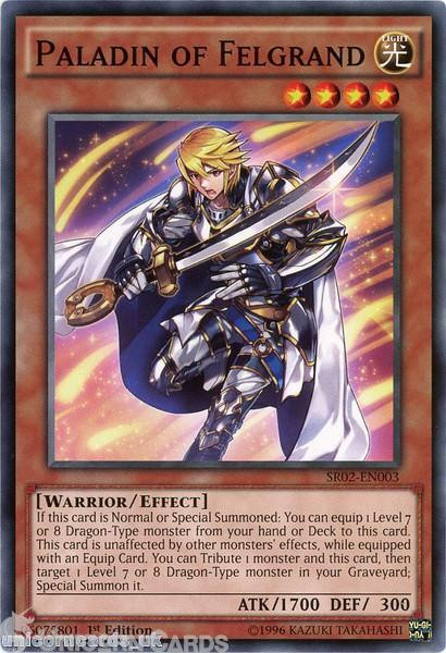 SR02-EN003 Paladin of Felgrand  1st edition Mint YuGiOh Card