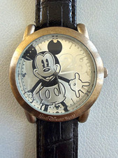 Vintage Disney Parks Mickey Mouse Limited Release Wristwatch, Genuine Leather