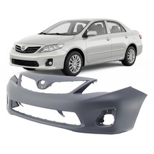 Primed Front Bumper Cover For 2011-2013 Toyota Corolla Ce L Le Base 5211903901