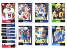 2020 Score Football Team Set - LOS ANGELES CHARGERS w/ Justin Herbert RC