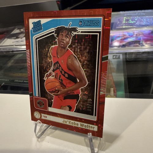 2024-25 Panini Donruss Ja’ Kobe Walter #231 RC Rated Rookie Red #1/99 🔥 Raptors - Picture 2 of 4