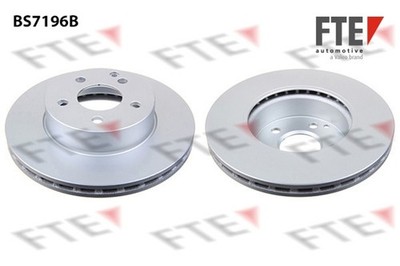 2x Bremsscheibe COATED RANGE FTE 9082074 für MERCEDES KLASSE W204 Model S204 180
