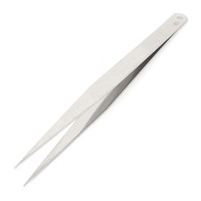 Stainless Steel Pointy Tip Straight Tweezers Tweezer Manual Hand Tool 130mm Long