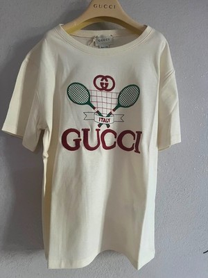 Gucci Kids T-Shirt Gr. 8 Jahre - Tennis / Italy Kollektion (NEU)