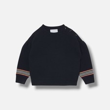 Burberry Little Girl's Blue Amelia Icon Stripe Sweater Size 2