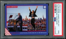 GAS Elon Musk Jumps for Joy at Donald Trump Presidential Rally *POP 1 ~ PSA 9