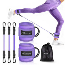 HPYGN Ankle Resistance Bands, Ankle Bands for Working Out with Cuffs, Resistance