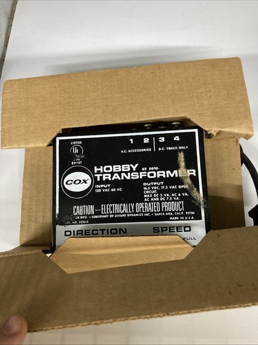 COX HOBBY TRANSFORMER New /Open Package - Picture 2 of 4