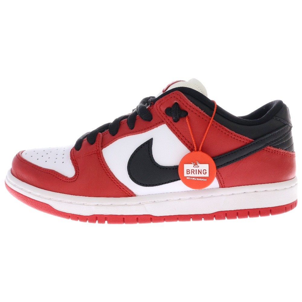 NIKE Sb Dunk Low Pro Chicago Bq6817-600 Cut Sneakers Red