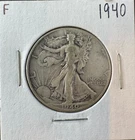 1940 Walking Liberty Half Dollar Circulated 90% Silver Classic U.S. Coin