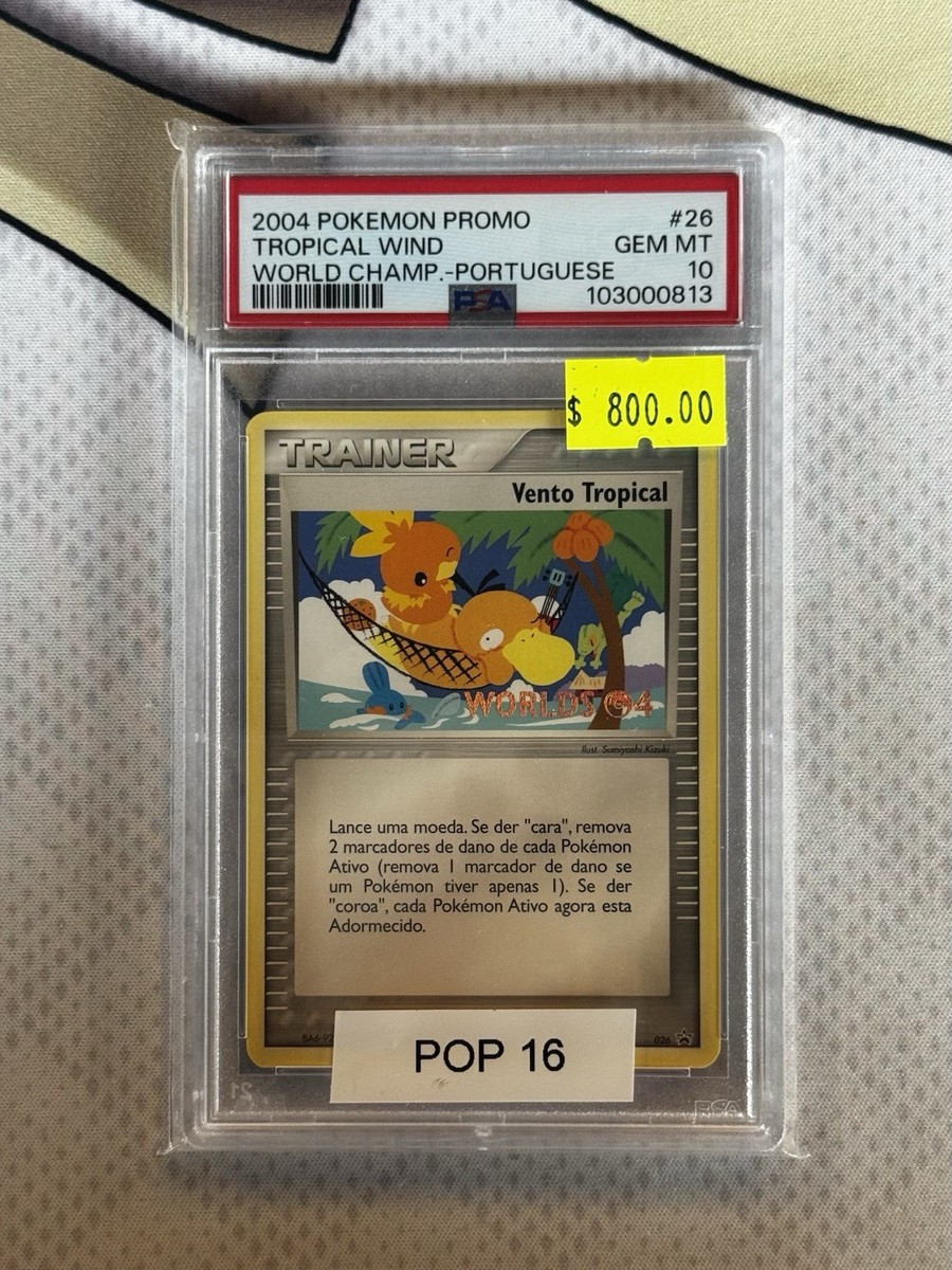 2004 Pokémon Promo Tropical Wind PORTUGUESE Stamped PSA 10 Pop 16