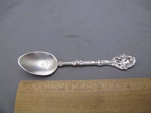 Gorham Sterling VERSAILLES (1888) DEMITASSE SPOON-Engraved MAY in Bowl