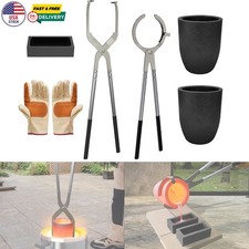 6kg Crucible Tongs Set Pro with 2 Graphite Crucibles 6kg 2 Crucible Tongs Ingot