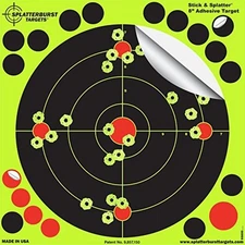 Splatterburst Targets 8-Inch Stick and Splatter Adhesive Shooting Targets 25pc