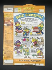 1990 General Mills Honey Nut Cheerios cereal box - Bee Famous 
