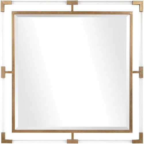 Balkan 40" Square Mirror - Elegant Home Décor Accent - Picture 1 of 5