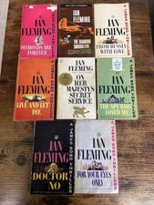 Ian Fleming's Signet Paperback Editions (Lot of 8) Early Prints