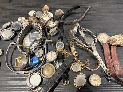Vintage Uhren Restposten Ersatzteile Reparaturen - einige laufen
