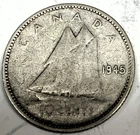 # C9179   CANADA    COIN,    10 CENTS    1945